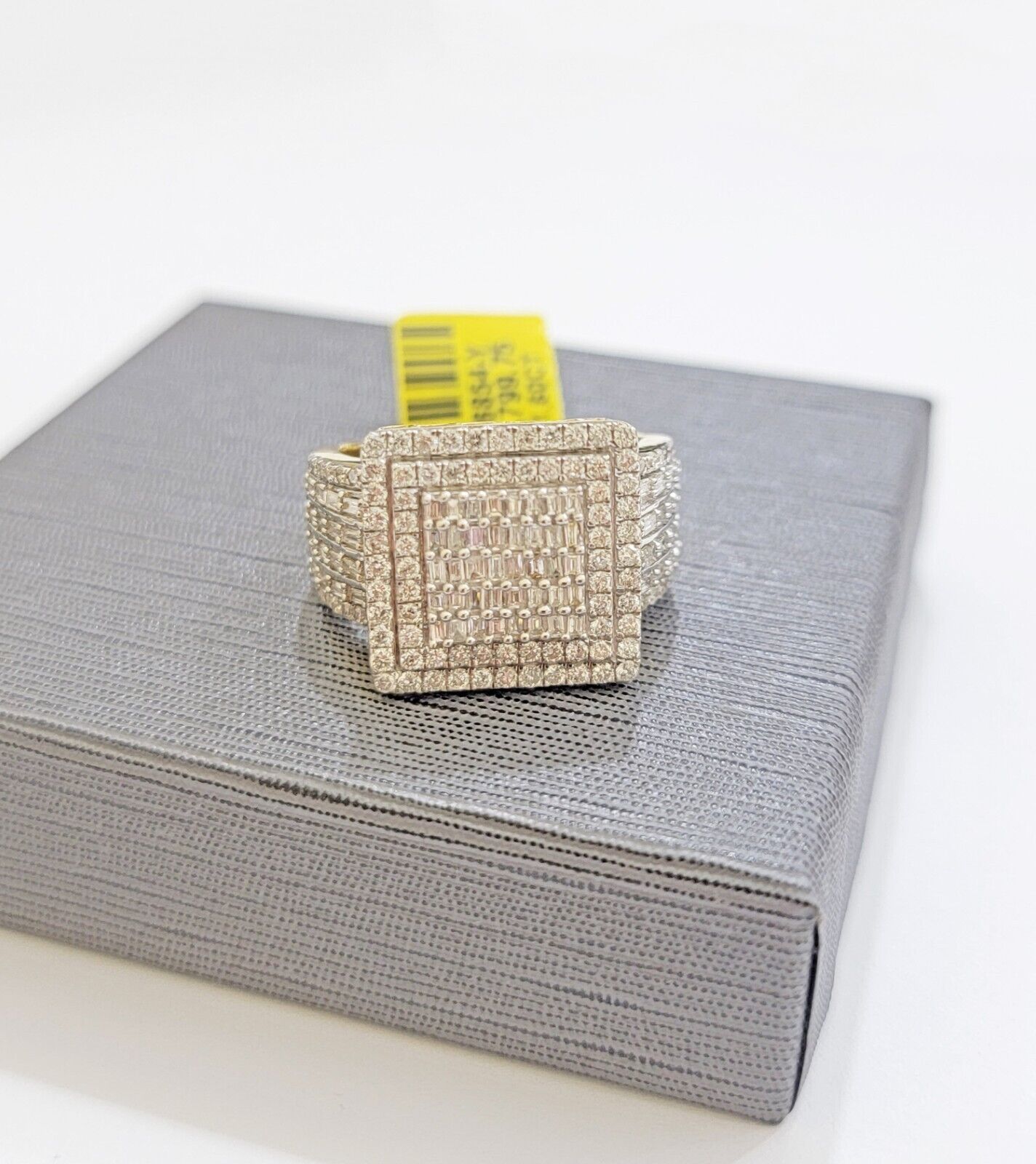 Real 10k Yellow Gold Diamond Mens Ring Size 10 1.60 CT Natural Diamonds ON SALE - GoldenlinQ